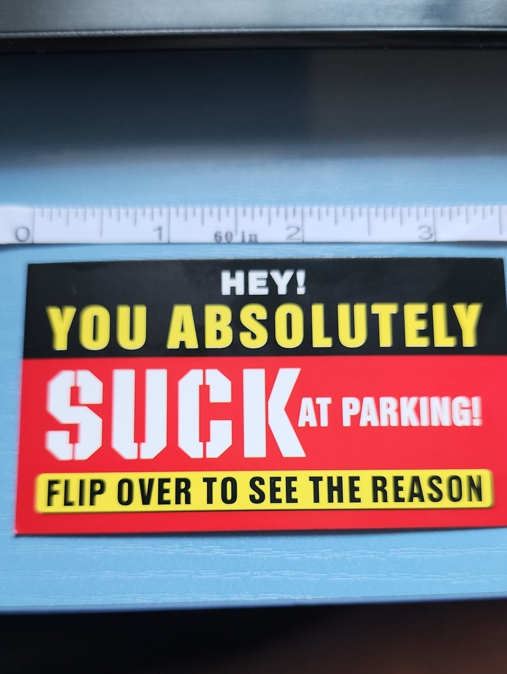 20 You Suck Parking Cards